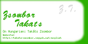 zsombor takats business card